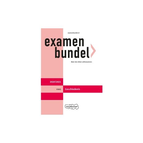 Afbeelding van Examenbundel Geschiedenis : vwo : 2020/2021 Afbeelding van Examenbundel Geschiedenis : vwo : 2020/2021
