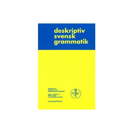 Afbeelding van Deskriptiv svensk grammatik