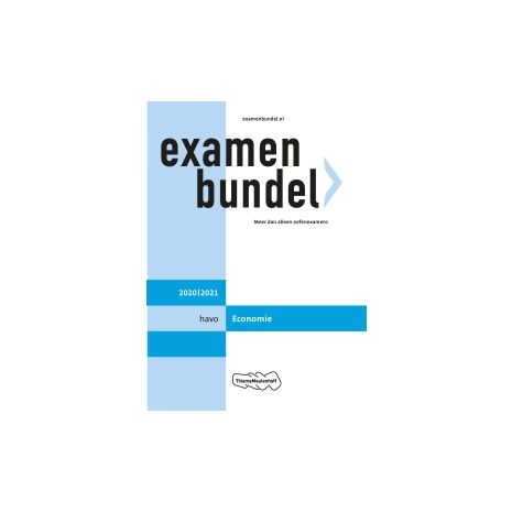 Afbeelding van Examenbundel Economie : havo : 2020/2021 Afbeelding van Examenbundel Economie : havo : 2020/2021
