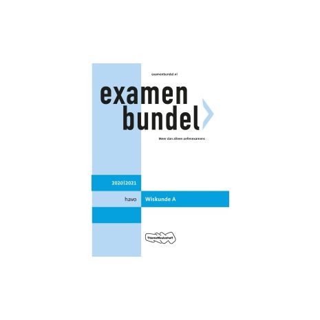 Afbeelding van Examenbundel Wiskunde A : havo : 2020-2021