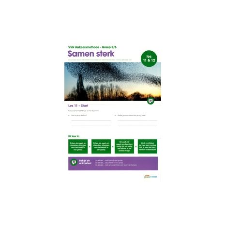 Afbeelding van Veilig Verkeer Nederland : Groep 5+6 : Samen sterk : Les 11 & 12 Afbeelding van Veilig Verkeer Nederland : Groep 5+6 : Samen sterk : Les 11 & 12