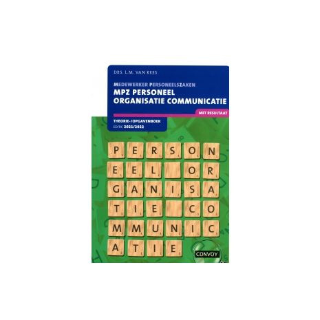 Afbeelding van MPZ Personeel, Organisatie en Communicatie : Theorie-/opgavenboek 2021-2022 Afbeelding van MPZ Personeel, Organisatie en Communicatie : Theorie-/opgavenboek 2021-2022