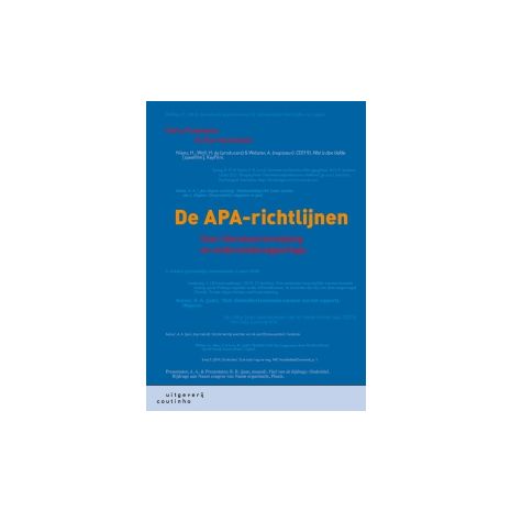 Afbeelding van De APA-richtlijnen
