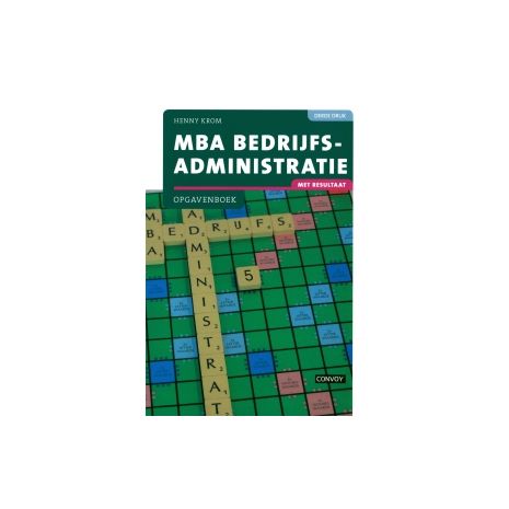 Afbeelding van MBA bedrijfsadministratie : Opgavenboek Afbeelding van MBA bedrijfsadministratie : Opgavenboek