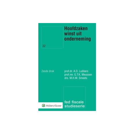 Afbeelding van Hoofdzaken winst uit onderneming 6e dr Afbeelding van Hoofdzaken winst uit onderneming 6e dr
