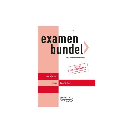 Afbeelding van Examenbundel Economie : vwo : 2021/2022