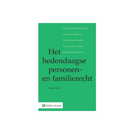 Afbeelding van Het hedendaagse personen- en familierecht 9e dr