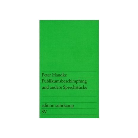 Afbeelding van Publikumsbeschimpfung und andere Sprechstücke