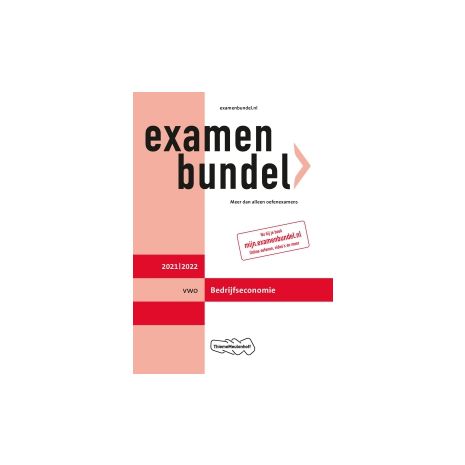 Afbeelding van Examenbundel Bedrijfseconomie : vwo : 2020/2021 Afbeelding van Examenbundel Bedrijfseconomie : vwo : 2020/2021