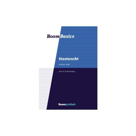 Afbeelding van Boom basics : Staatsrecht 8e dr Afbeelding van Boom basics : Staatsrecht 8e dr