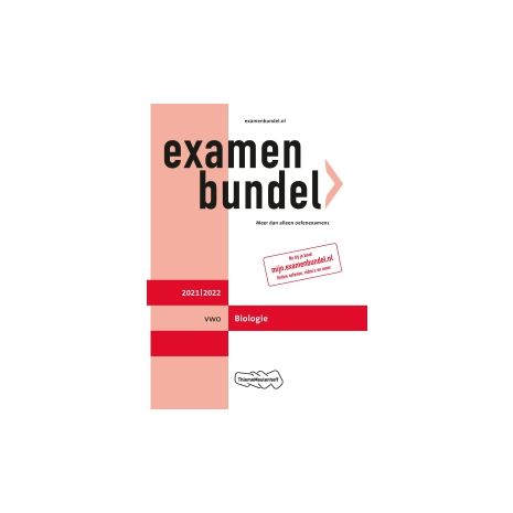 Afbeelding van Examenbundel Biologie : vwo : 2021/2022