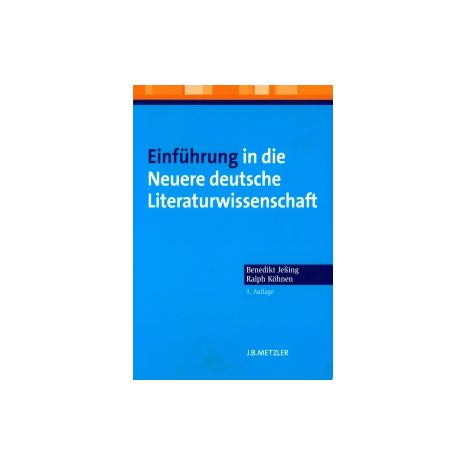 Afbeelding van Einfuhrung in die neuere Deutsche Literaturwissenschaft