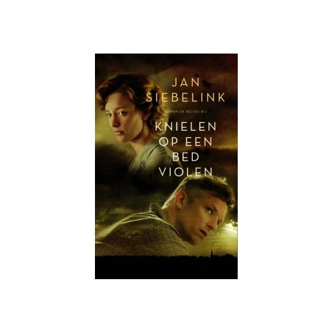 Afbeelding van Knielen op een bed violen