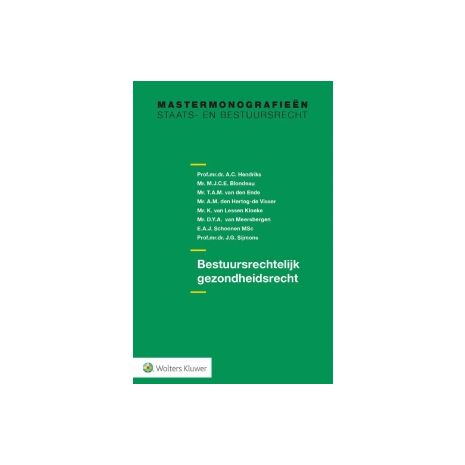 Afbeelding van Bestuursrechtelijk gezondheidsrecht