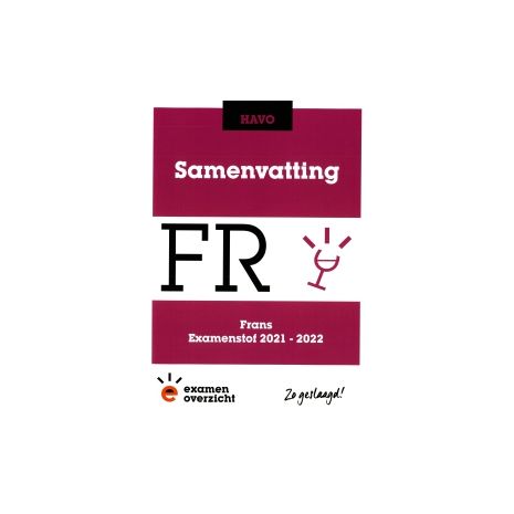 Afbeelding van Samenvatting Frans : havo : Examenstof 2021-2022