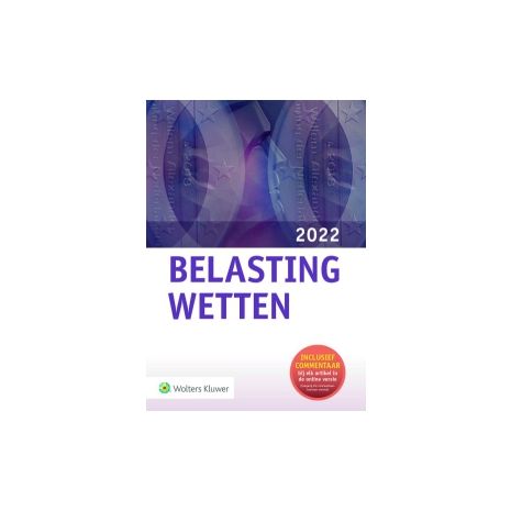 Afbeelding van Belastingwetten 2022 : pocketeditie Afbeelding van Belastingwetten 2022 : pocketeditie