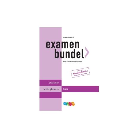 Afbeelding van Examenbundel Frans : vmbo-gt/mavo : 2022/2023 Afbeelding van Examenbundel Frans : vmbo-gt/mavo : 2022/2023