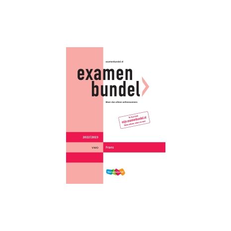 Afbeelding van Examenbundel Frans : vwo : 2022/2023 Afbeelding van Examenbundel Frans : vwo : 2022/2023