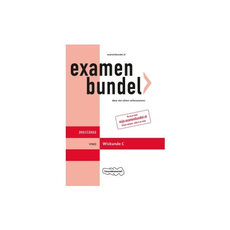 Afbeelding van Examenbundel Wiskunde C : vwo : 2021/2022 Afbeelding van Examenbundel Wiskunde C : vwo : 2021/2022
