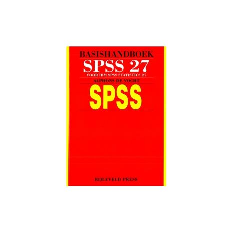 Afbeelding van Basishandboek SPSS 27 : IBM SPSS statistics versie 27