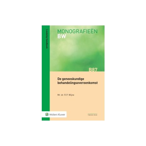 Afbeelding van De geneeskundige behandelingsovereenkomst 2e dr Afbeelding van De geneeskundige behandelingsovereenkomst 2e dr