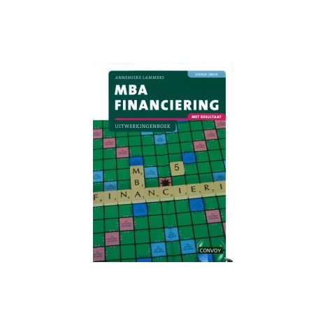 Afbeelding van MBA financiering 4e dr : Uitwerkingenboek Afbeelding van MBA financiering 4e dr : Uitwerkingenboek