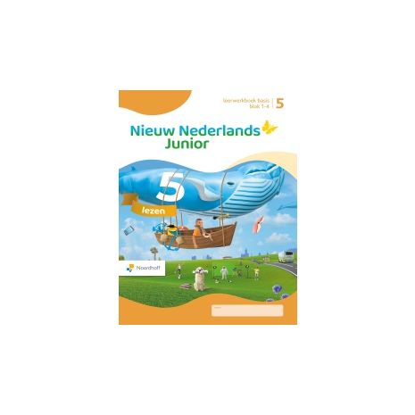 Afbeelding van Nieuw Nederlands junior Lezen : Groep 5, blok 1-4 : Leerwerkboek basis Afbeelding van Nieuw Nederlands junior Lezen : Groep 5, blok 1-4 : Leerwerkboek basis
