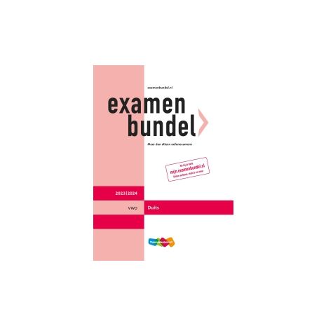 Afbeelding van Examenbundel Duits : vwo : 2023/2024 Afbeelding van Examenbundel Duits : vwo : 2023/2024