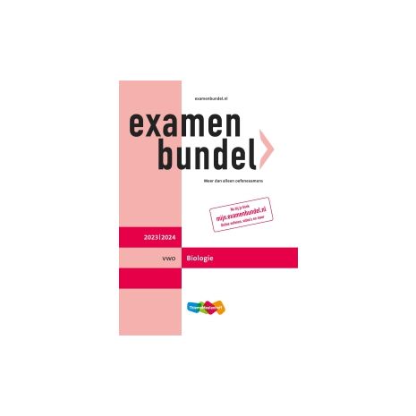 Afbeelding van Examenbundel Biologie : vwo : 2023/2024