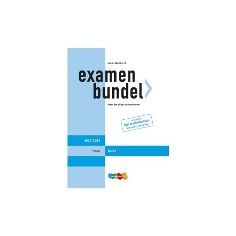 Afbeelding van Examenbundel Duits : havo : 2023/2024 Afbeelding van Examenbundel Duits : havo : 2023/2024