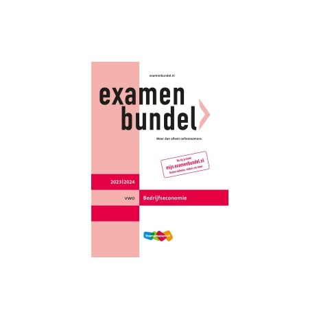 Afbeelding van Examenbundel Bedrijfseconomie : vwo : 2023/2024