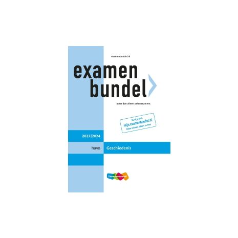 Afbeelding van Examenbundel Geschiedenis : havo : 2023/2024