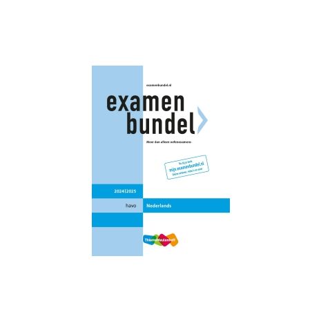 Afbeelding van Examenbundel Nederlands : havo : 2024/2025 Afbeelding van Examenbundel Nederlands : havo : 2024/2025