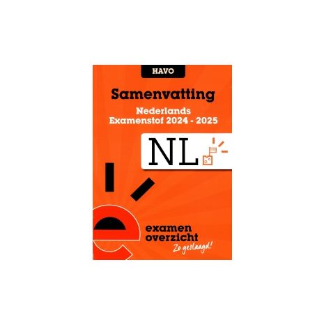 Afbeelding van Samenvatting Nederlands : havo : Examenstof 2024-2025 Afbeelding van Samenvatting Nederlands : havo : Examenstof 2024-2025