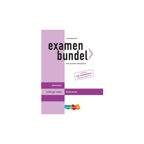 Afbeelding van Examenbundel Nederlands : vmbo-gt/mavo : 2024/2025 Afbeelding van Examenbundel Nederlands : vmbo-gt/mavo : 2024/2025