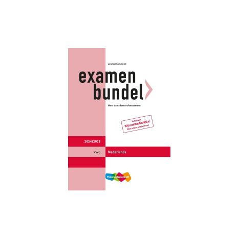 Afbeelding van Examenbundel Nederlands : vwo : 2024/2025 Afbeelding van Examenbundel Nederlands : vwo : 2024/2025