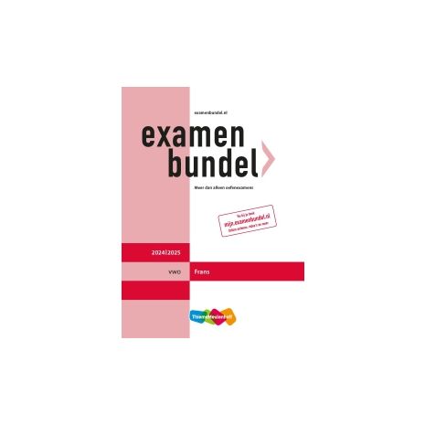 Afbeelding van Examenbundel Frans : vwo : 2024/2025