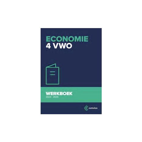Afbeelding van Cumulus economie : 4 vwo : Werkboek 2024-2025