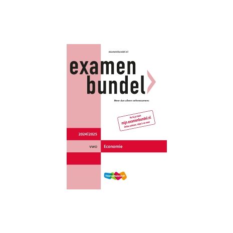 Afbeelding van Examenbundel Economie : vwo : 2024/2025