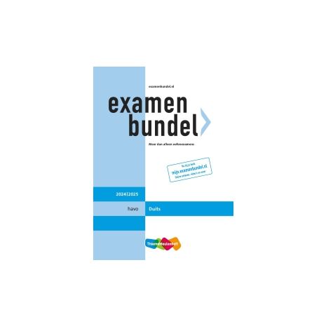 Afbeelding van Examenbundel Duits : havo : 2024/2025 Afbeelding van Examenbundel Duits : havo : 2024/2025