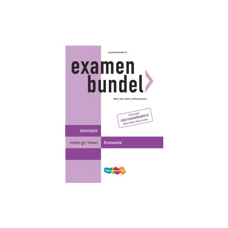 Afbeelding van Examenbundel Economie : vmbo-gt/mavo : 2024/2025 Afbeelding van Examenbundel Economie : vmbo-gt/mavo : 2024/2025