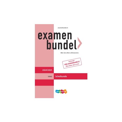 Afbeelding van Examenbundel Scheikunde : vwo : 2024/2025 Afbeelding van Examenbundel Scheikunde : vwo : 2024/2025