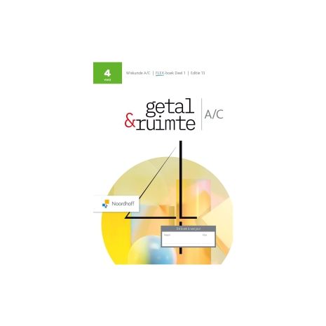 Afbeelding van Getal & ruimte 13.0 - FLEX - : vwo A/C 1 : Leerboek