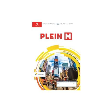 Afbeelding van Plein M 4.1 - FLEX - : 1 vmbo-bk A : Leerwerkboek