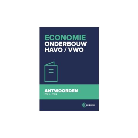 Afbeelding van Cumulus economie : 3 havo/vwo : Antwoordenboek 2025-2026