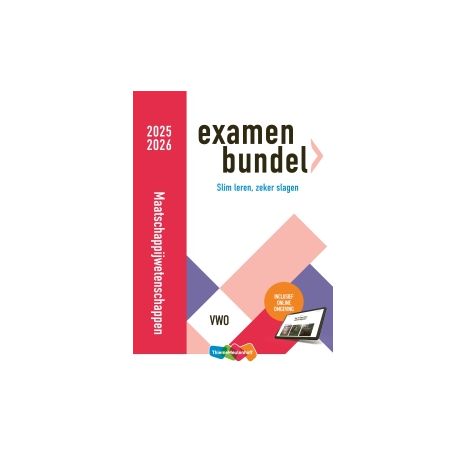 Afbeelding van Examenbundel Maatschappijwetenschappen : vwo : 2025/2026