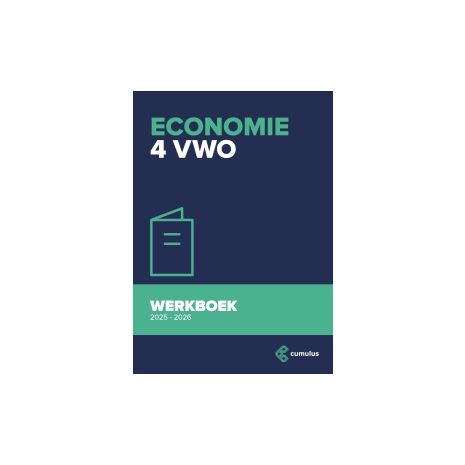 Afbeelding van Cumulus economie : 4 vwo : Werkboek 2025-2026