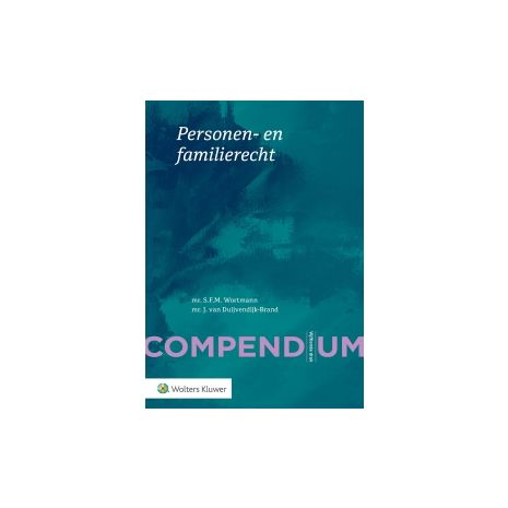 Afbeelding van Compendium van het personen- en familierecht 15e dr