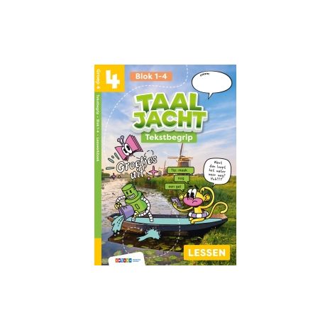 Afbeelding van Taaljacht Tekstbegrip : Groep 4, blok 1-4 : Leeswerkboek