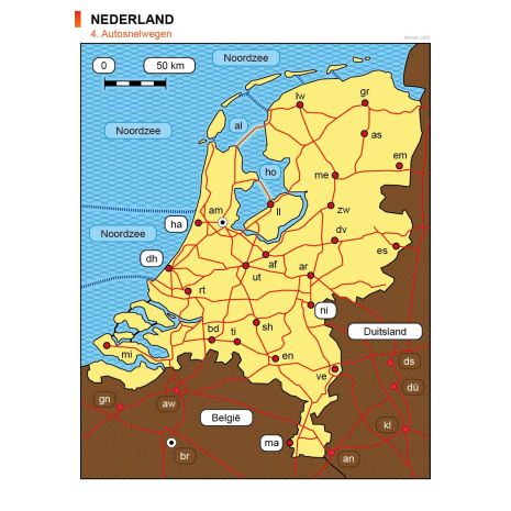 Afbeelding van Nederland : Autosnelwegen